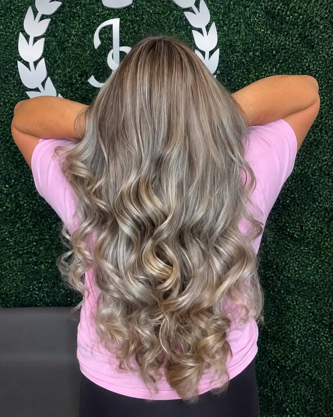 Ondas rubias con reflejos